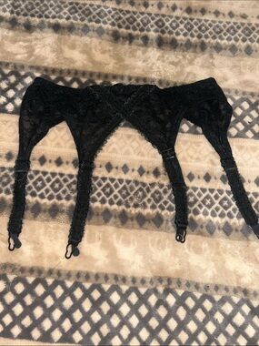 Source Unknown Black Lace Garter Belt SUPEE HOT SIZE MEDIUM m